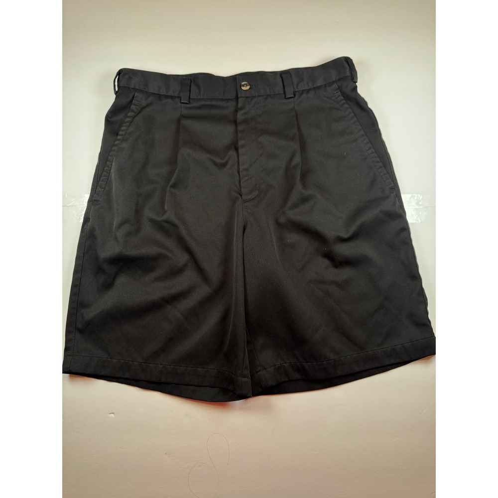 Nike Golf Mens Pleated Shorts Black Nike FIT DRY Size 33 Medium RN 56323